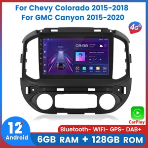 Radio para 12 autos Android 6+128 GB para GMC Canyon 2015-20 Chevrolet Colorado GPS navegación - Imagen 1 de 12