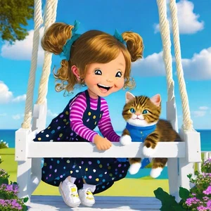 Kitty And Me AI Digital Art .jpg - Picture 1 of 1