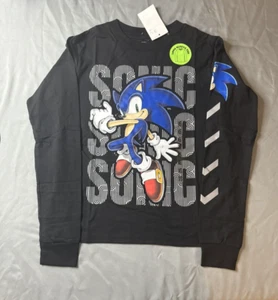 NWT Sonic The Hedgehog Long Sleeve Kids Tee Size XS 6/7 - Picture 1 of 4