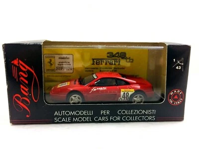 #8007 BANG FERRARI 348 tb Challenge 1990 RED Pininfarina Berlinetta 1/43 #412A - Image 1 of 4
