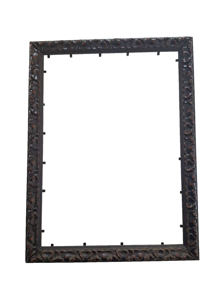 Marco de fotos antiguo, madera tallada. Cuadros art deco antiguos bois esculpidos Foto 1 de 4