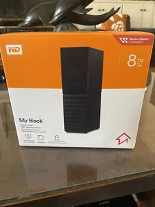 New WD Western Digital MY BOOK 8TB Desktop HDD Storage - Sealed - Fast Shipping - Picture 1 of 2