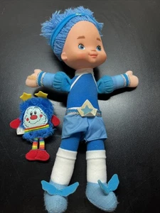 Vintage Mattel 1983 Rainbow Brite 11 Zoll Buddy blau Plüsch mit Sprite R4 - Bild 1 von 9