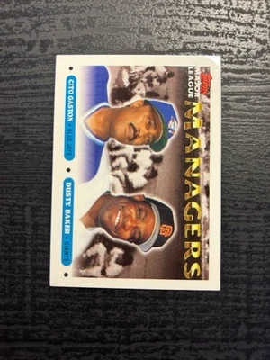 1993 Topps - Major League Managers Dusty Baker, Cito Gaston #514 - Image 1 of 2