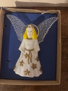 TOPPER/STATUA ALBERO ANGELO VINTAGE ILLUMINABILE - Foto 1 di 5