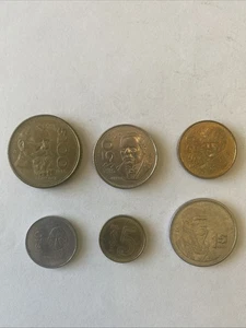 6 Mexico Coins-1985: 100, 50, 20, 10, 5 and 1 Pesos-Circulated - Picture 1 of 9