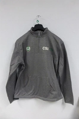 Nueva Sudadera JANSPORT Para Hombre 1/4 Cremallera Colorado State University Rams LG Gris CSU Foto 1 de 2