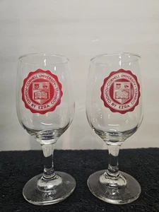 Vintage Cornell University Weingläser Set (2) gebraucht (JK) - Bild 1 von 11