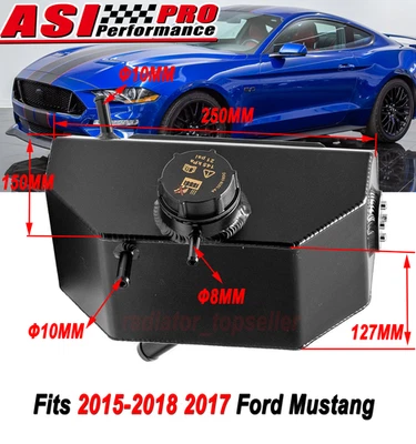 Fit 2015-2018 Ford Mustang 2.3/5.0/5.2L Aluminum Coolant Overflow Expansion Tank - Image 1 of 4