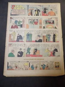 Dick Tracy by Chester Gould - Jan 3, 1932 - Tab-size Sunday - Play Stamp - Picture 1 of 2