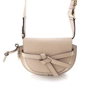 LOEWE Cuero Puerta Doble Mini Bolso de Hombro Beige - Imagen 1 de 16