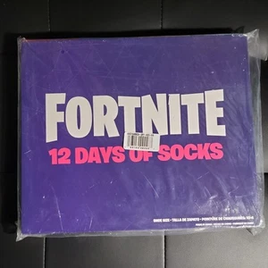 NIB FORTNITE 12 DAYS OF SOCKS BOYS LOW CUT/ CREW ADVENT / NO SHOW SHOE SIZE 10-4 - Picture 1 of 4