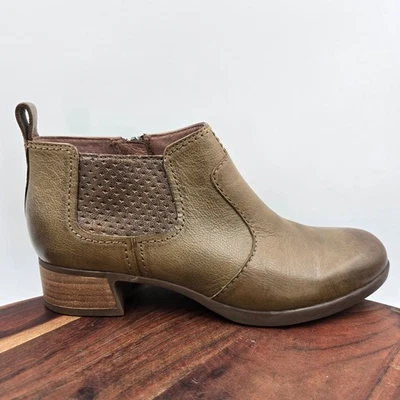 Botas Chelsea Dansko Lola Para Mujer 37/6.5 Cuero Marrón Cómodas Cremallera Foto 1 de 4