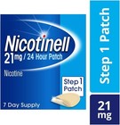 Nicotinell 21mg Nicotine Patch - Step 1 - 24 Hour Patch - 7 Patches DAMAGED BOX