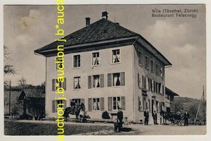 Svizzera ZH WILA TÖSSTAL ristorante Felsenegg * cartolina del 1910 - Foto 1 di 1