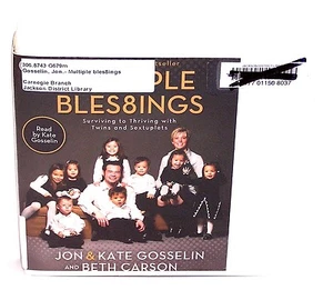 BOOK/AUDIOBOOK CD Jon & Kate Gosselin Sextuplets MULTIPLE BLESSINGS - Picture 1 of 1