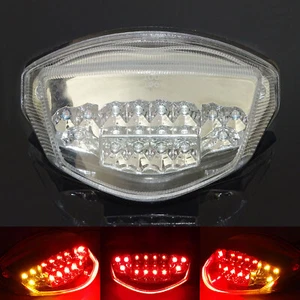 Clear Led Integrated Tail Brake Turn Signals Light For SUZUKI GSR 750 2011-2018 - Picture 1 of 9