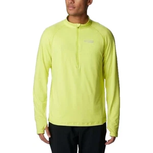 Columbia Men's Standard M Endless Trail 1/2 Zip Mesh Long Sleeve Radiation Large - Picture 1 of 8