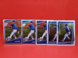 Kohei Arihara (5) Lot 2021 Donruss Optic Rated Rookie x2 + The Rookies + Holo x2 - Picture 1 of 2