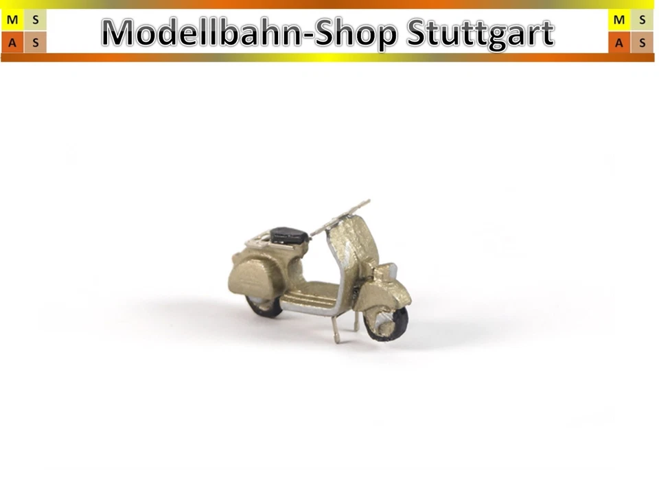 VESPA Scooter - Perlbeige - Modello Pronto - H0 1:87 - Nuovo Di Fabbrica - Immagine 1 di 1