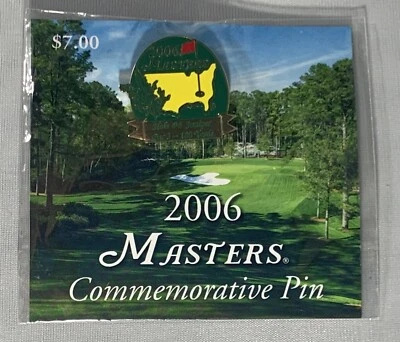 Pin de golf Masters 2006 Augusta conmemorativo nacional Phil Mickelson gana PGA Foto 1 de 4
