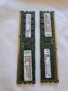 RAM SERVEUR MT (2 x 16 Go) 32 Go 2Rx4 PC3-12800R DELL SNP20D6FC/16G - Photo 1/2