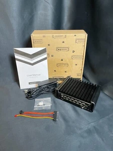 Moginsok Black 2.5GbE Linux Firewall Micro Appliance Celeron N5105 Router - Picture 1 of 12