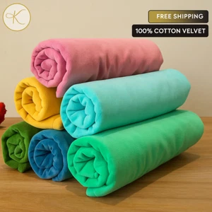 100% Cotton Velvet Fabric – Upholstery, Drapery, Sewing & Craft Material by Yard - Picture 1 of 10