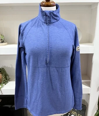 Женский пуловер Kate Lord Performance 1/4 на молнии средний синий для гольфа pga - Изображение 1 из 4