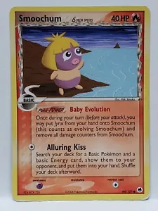 Tarjeta Smoochum 64/101 EX Dragon Frontiers 2006 Nintendo Pokemon JUEGO LIGERO - Imagen 1 de 2