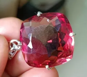 Certified 50 Ct +Natural Zultanite 7 Color CushionCut Pendant 925 Silver Jewelry - Picture 1 of 6
