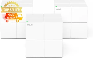 Tenda Nova MW6 AC1200 Mesh WiFi System 3-Pack Dual Band Gigabit 6000 SqFt - Picture 1 of 12