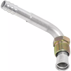 BARBED A/C FITTINGS, PUSH ON,MALE INSERT O RING, 90 DEGREE #6 NUT #6 HOSE 11821 - Foto 1 di 1