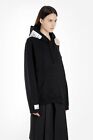 Vetements Omen's Long Sleeve Black Hoodie With Cut Out Shoulder Size Small
