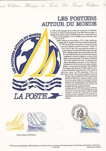 Philatelistisches Dokument 1. Tag: 40 1993 - Postboten um die Welt - Bild 1 von 1