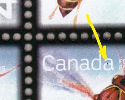 aq. Freak/Error/Variety BROKEN "A" ** Pos.42 Unld = Canada 2010 #2406 MNH ec54 - Image 1 of 2