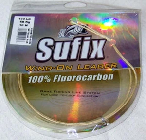 Sufix Wind-On 100% Fluorcarbon Leaders - Picture 1 of 3
