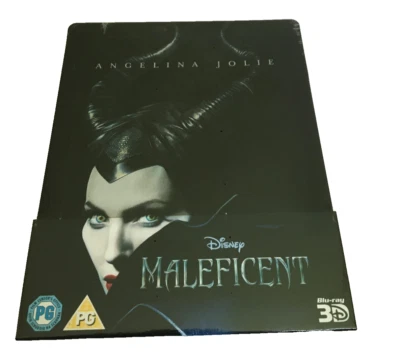 MALEFICENT BLU-RAY STEELBOOK  3D 2D ZAVVI UK RELEASE MOVIE Sealed NEW - Image 1 of 2