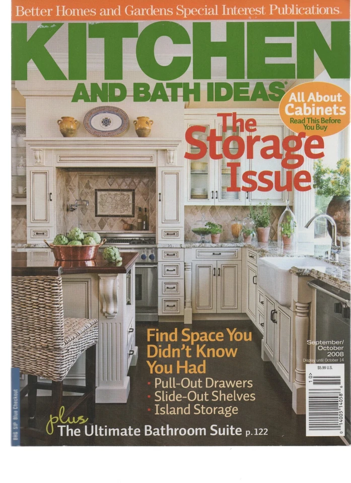 Kitchen and Bath Ideas Magazine The Storage Issue Cabinets Drawers Shelves 2008