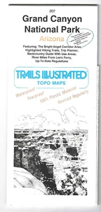 Vintage Grand Canyon National Park Topographical Map Trails Illustrated 1994 - Bild 1 von 2