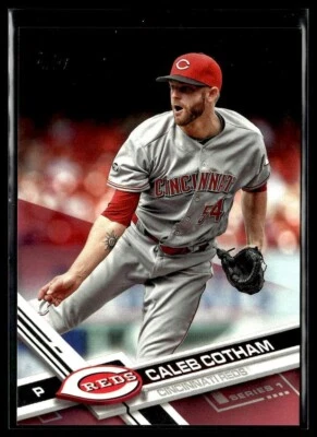 2017 Topps 188 Caleb Cotham Cincinnati Reds Mother's Day Pink 01/50 - Image 1 of 2