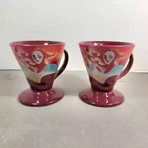 Lote de dos tazas de café de licor vintage Linda Frichtel Frangelico letrero de mardi hierba - Imagen 1 de 12