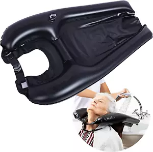 Lavatesta Portatile per Disabili, Poggiatesta Gonfiabile per Lavare Capelli - Foto 1 di 9