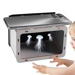 Holographic Display 3D Home Cinema Phone Projector Smart Hologram Projector DIY - Picture 1 of 12