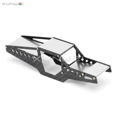 RC 1/24 Axial SCX24 Crawler Carbon Fiber Rock Buggy Roll Cage Body Shell Chassis - Image 1 of 4