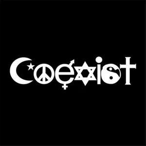 2x COEXIST Car Truck Window Door Bumper Laptop Vinyl Sticker Decal Art Decor - Picture 1 of 13