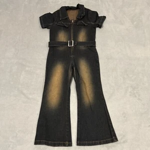 VTG 90s Disney Overalls coveralls Youth Small 17.5 inseam Carpenter Worker wear - Picture 1 of 13
