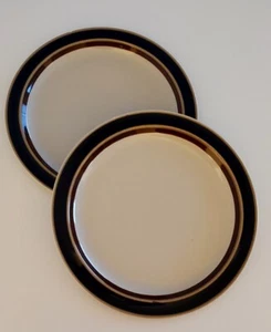 2- Imperial Mikasa Stoneware Dalton MW150 Imperial Blue Dinner Plate Japan - Picture 1 of 6
