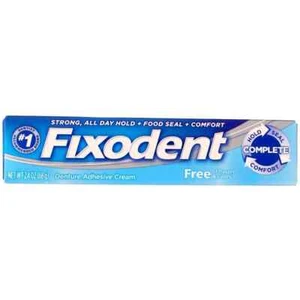 Free Denture Adhesive Cream 2.40 oz (Pack of 5) - Picture 1 of 4