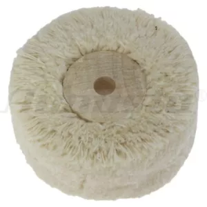 ROUE EN COTON, CENTRE EN BOIS - AUGUSTA Pour polissage, lustrage ø 95 x 36mm - Picture 1 of 2
